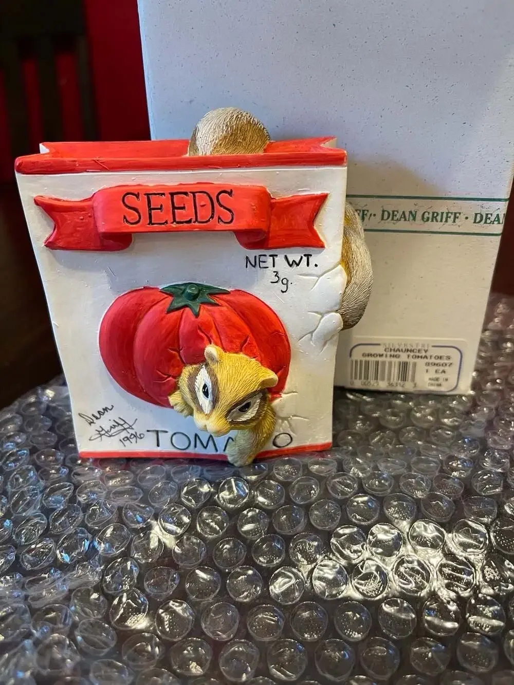 Charming Tails Chauncey Growing Tomatoes Figurine 89607 by Dean Griff